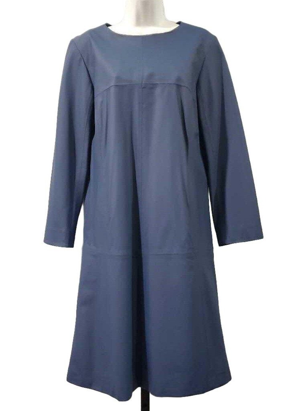 Algo Blue Leather Dress Size 10